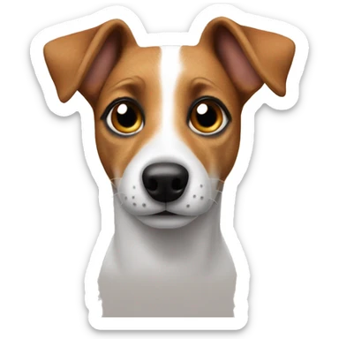 Jack Russel named George  sticker