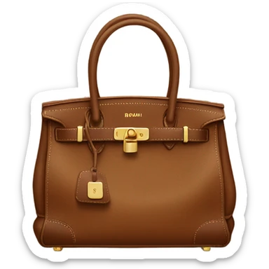 Brown Birkin bag sticker