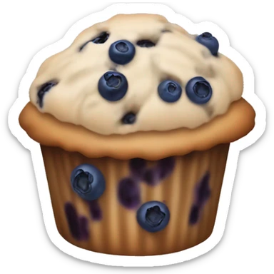 Blueberry muffin sticker