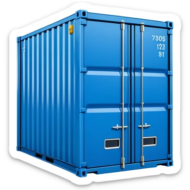 goods Contener emoji which is used for shipment of goods, single contaner, i want to use as emoji with size in height 24px and width in 24px sticker