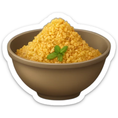 A taboulehh in a bowl sticker