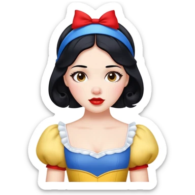 Snow White princess sticker