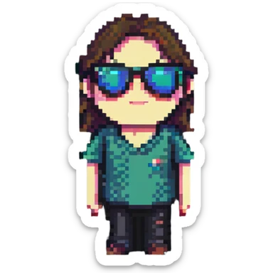 thug sunglasses sticker