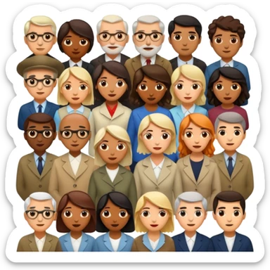 political dissidents, intellectuals, and bohemian folks. sticker