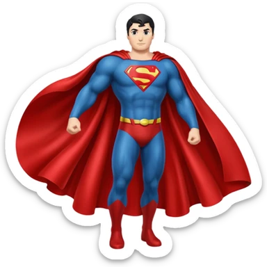 superman's cape sticker
