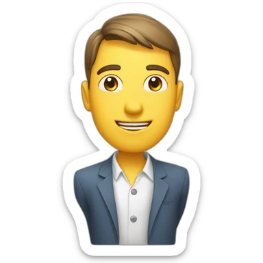 Cœur avec des cours dans les yeux sticker