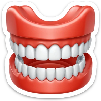 Denture cute  sticker