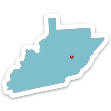 the-us-state-of-kentucky-map sticker