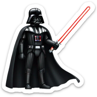 Darth Vader with Lightsaber sticker