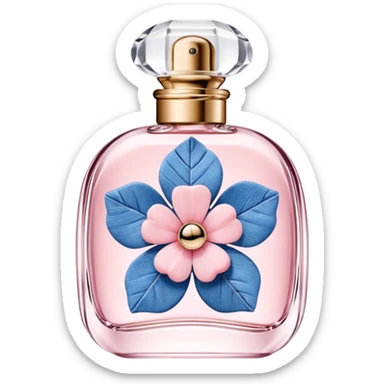 Guerlain Denim parfume pink sakura sticker