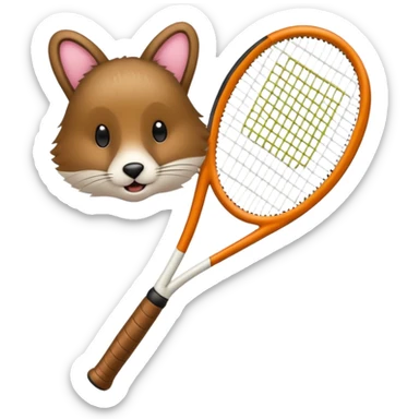 Tennis-Racket Animals sticker
