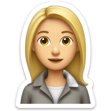 une femme qui loupe une marche sticker