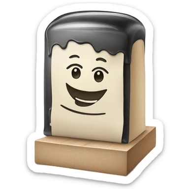 stamp and ink sticker