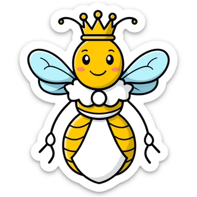 happy sweetest day from the queen bee and the hive leaders sticker