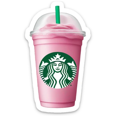 Pink drink Starbucks sticker
