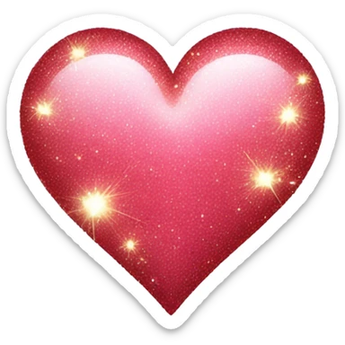 Heart with sparkles  sticker