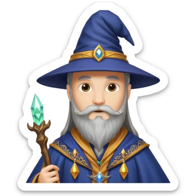 mach mir denn vierten in einem zauberer outfit sticker