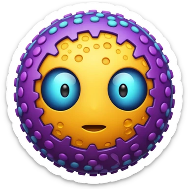  virus with many part sticker