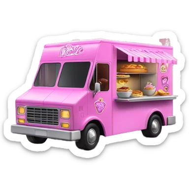 Barbie’s haunted dream house  food truck  sticker