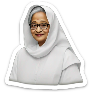 Sheikh hasina super wan sticker