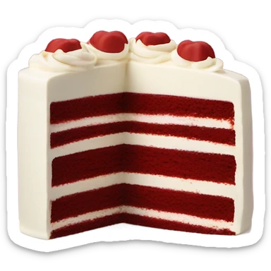 Red velvet cake sticker