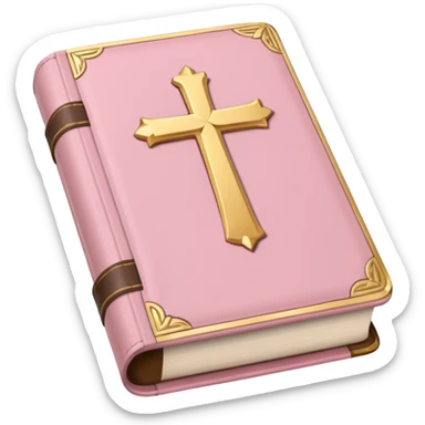 soft pink bible sticker