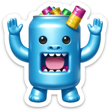 jeff koons spam yeti inflatable pinata sticker