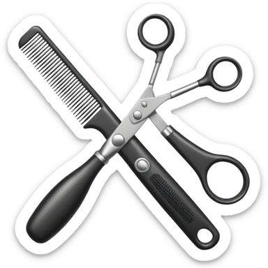 hairdresser tool sticker