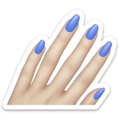 Blue nails sticker