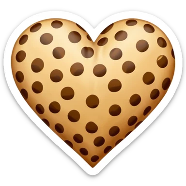 cheetah print heart  sticker