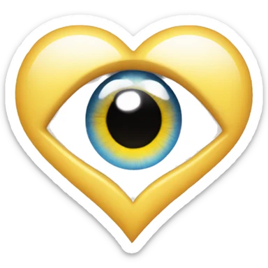 eye + heart + eye sticker