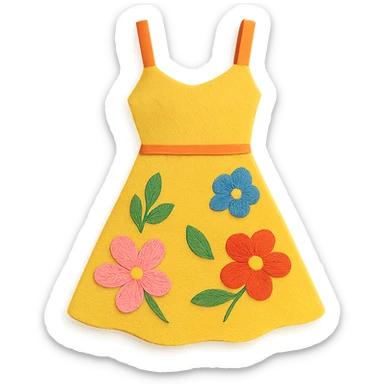 floral sundress sticker
