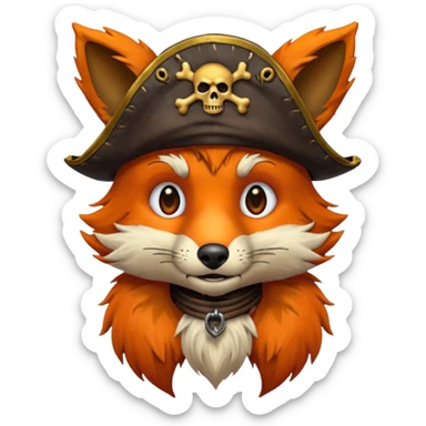 Foxy (from FNaF) animatronic  sticker