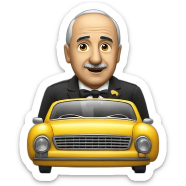 Francisco Franco stopping a taxi sticker