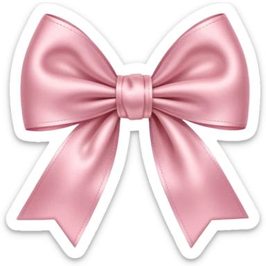 Light pink bow  sticker