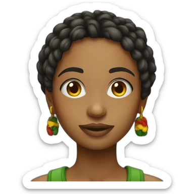 Ragazza rasta sticker