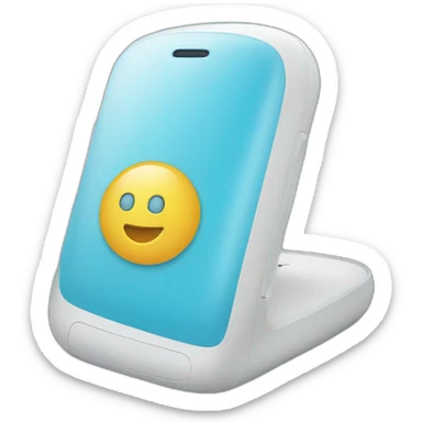 technology phone for social good blue sticker