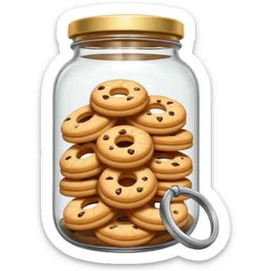 ring cookies in jar sticker
