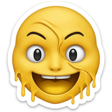 an emoji that strangles itself sticker