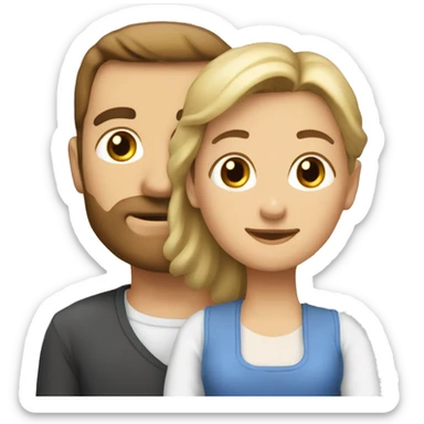 muž a žena vyrezávajú dyne sticker