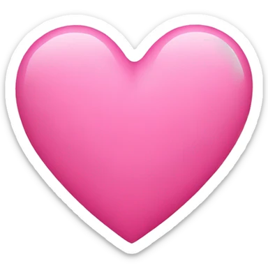 Pink heart sticker