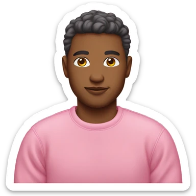 Pink sweatshirt sticker