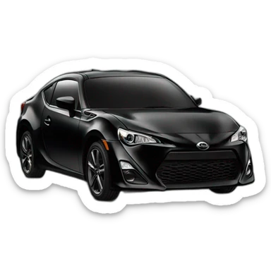 Scion black car sticker