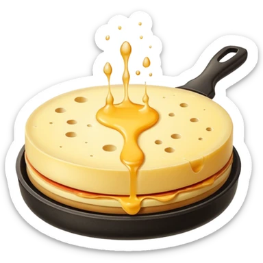 Raclette cheese sticker