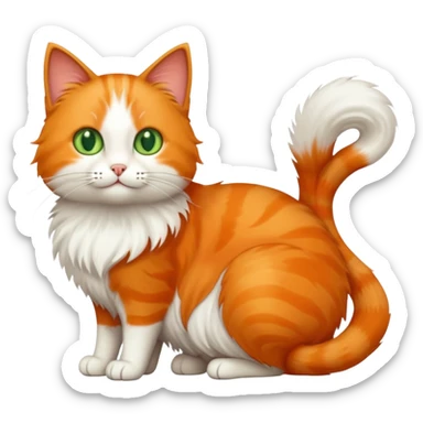 make the tail longer facing the left and the belly smaller sticker