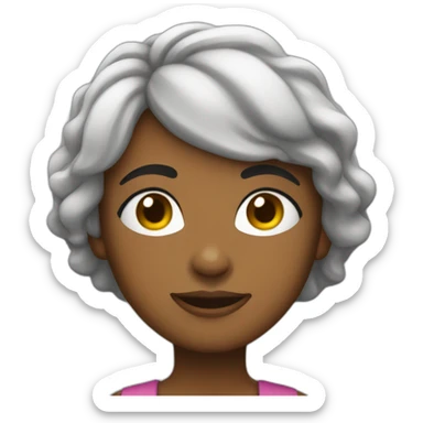 Mulher dizendo Oh não sticker