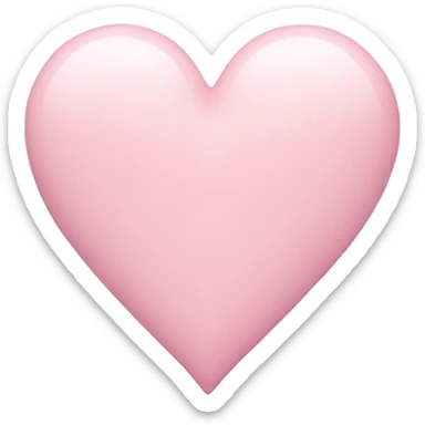 pastel pink heart sticker