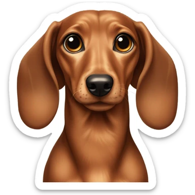 Wiener dog sticker