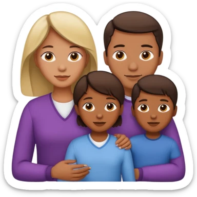 family emoji 3 people amwf sticker
