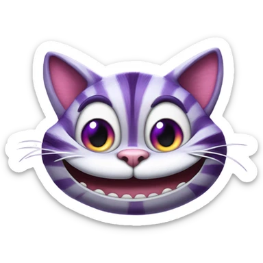the cheshire cat sticker